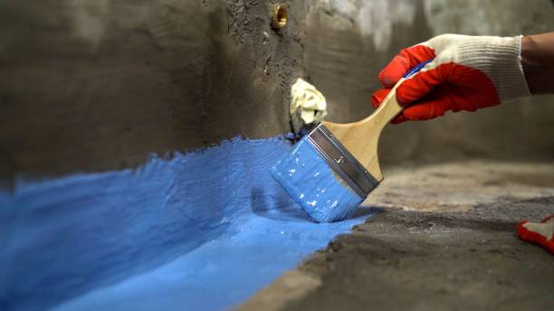 Commercial Vapor Barrier Installation project at a Griffith, IN business property by SJ Waterproofing Pros